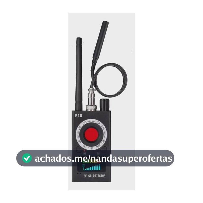 Detector Localizador Rastreador Cam Gps Vassourinha Preto