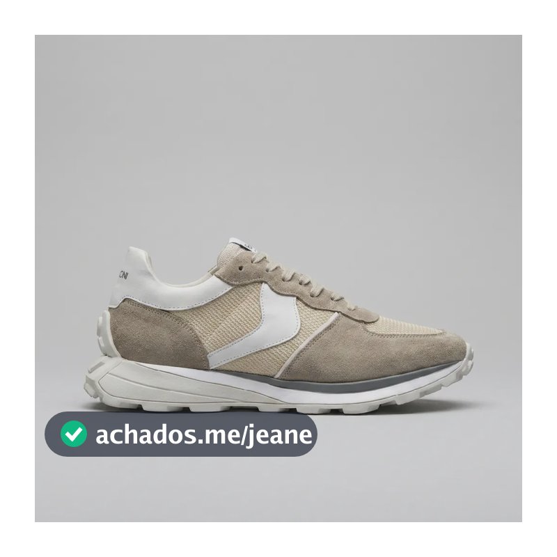 Tênis Sneaker Masculino Ferracini Mid Em Couro Tratorado Bege 40 Br