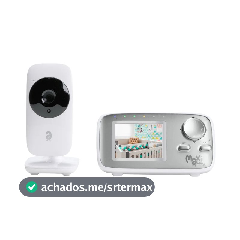 Babá Eletrônica Monitor 2.4 Sem Fio Zoom Baby On Maxi Baby