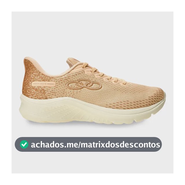 Tênis Feminino Delta 122 Olympikus Pessego Claro Dusty Liso 35 Br