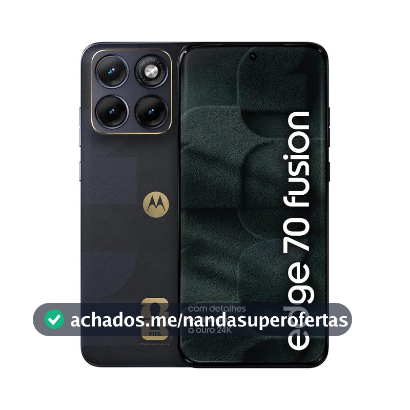 Smartphone Motorola Edge 70 Fusion 5g Fifa World Cup Collection - 256gb 8gb Ram + 16gb Ram Boost, Camera 50mp Sony Lytia 710, Tela 1.5k Extreme Amoled - Grafite