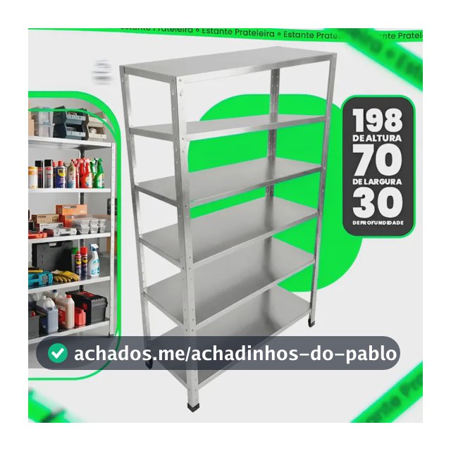 Prateleira De Ferro Estante Para Escritório 6 Andares Aço Galvanizada