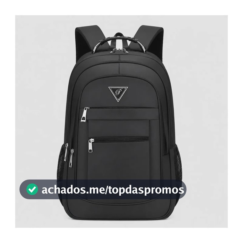 Mochila Grande Alça Reforçada Resistente para Trabalho Faculdade Passeio Uso Urbano em Geral e Escola Masculina e Feminina Unissex