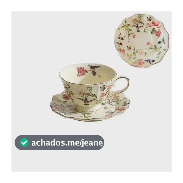B Xícara De Chá E Café De Porcelana Com Estampa Floral