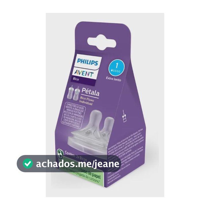 Bico Avent Pétala N1 0m Fluxo Extra Lento Original