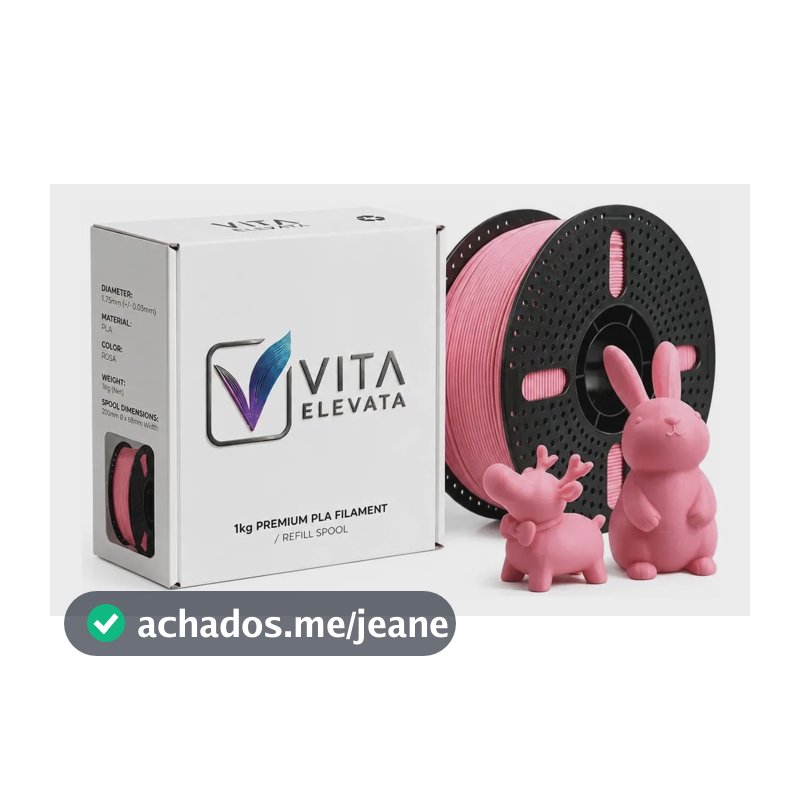 Filamento Pla Premium 1,75mm 1kg Impresso3d - 13 Cores Rosa