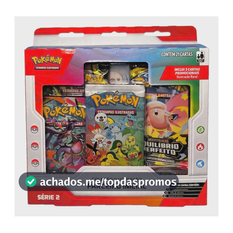 Box Pokémon Coleção Parceiro Inicial Serie 2