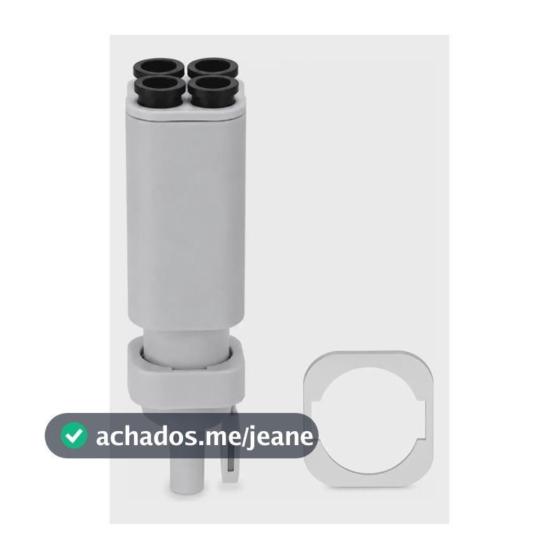 Hub De Filamento 4 Vias Ptfe Ams Para Bambu Lab A1 A1 Mini Cinza