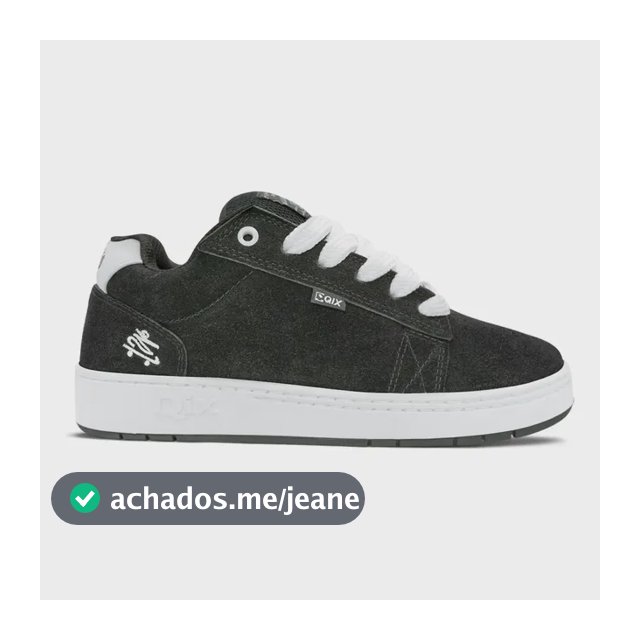 Tênis Qix Allan Mesquita X Chorão | Preto Branco Original+nf