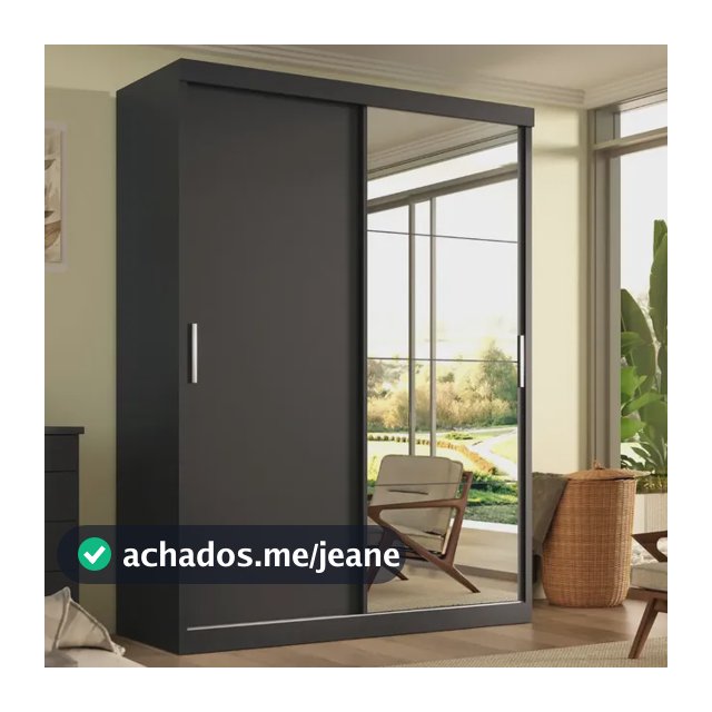 Guarda Roupa Solteiro Roma 2 Portas Correr 2gav C/ Esp