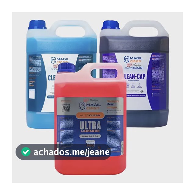 Kit Limpeza Automotiva Magil Clean 3 Galões De 5 Litros - Ul