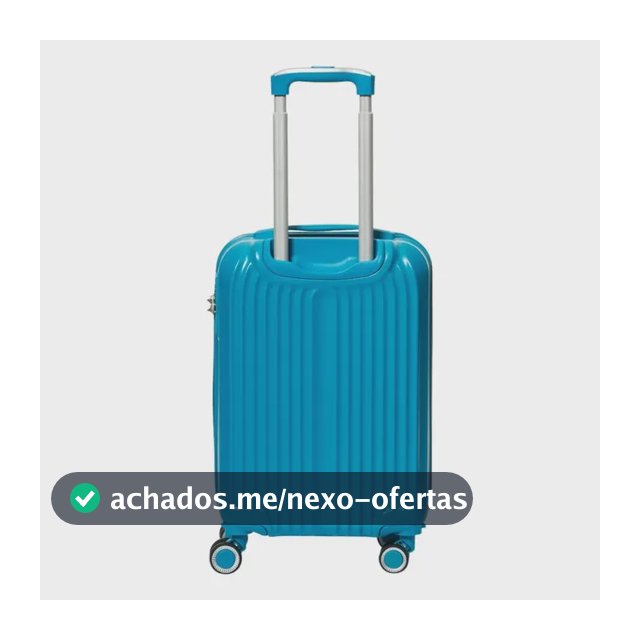 Mala Pequena Up4you Bombinhas 4 Rodas 55x23x36 Cm Luxcel Azul Lisa