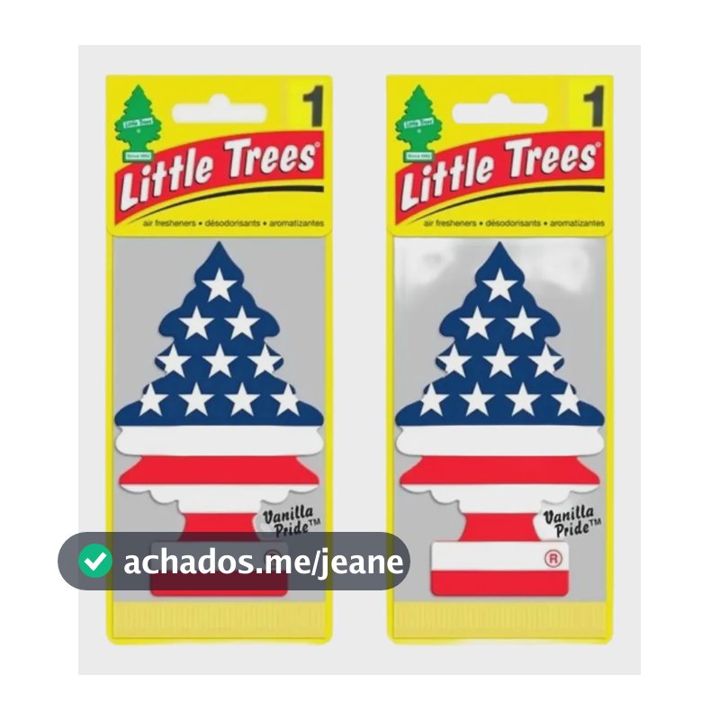 2 Little Trees Aromatizador De Carro Vanilla Eua 24hrs Branco Baunilha