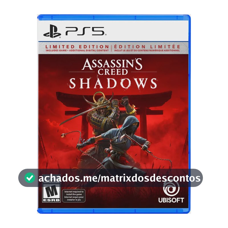 Sombras de Assassin's Creed - Ed. Limitado ao PS5 Exclusive