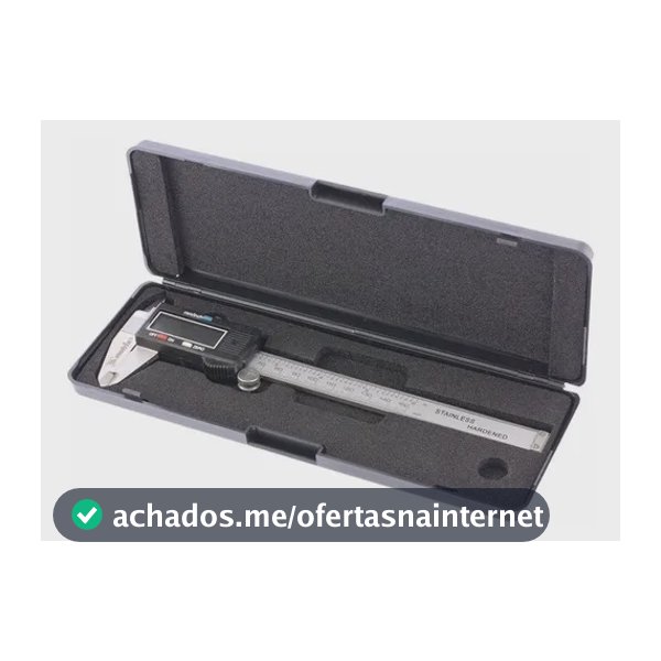 Paquimetro Profissional Digital Em Aço Com Estojo 150mm