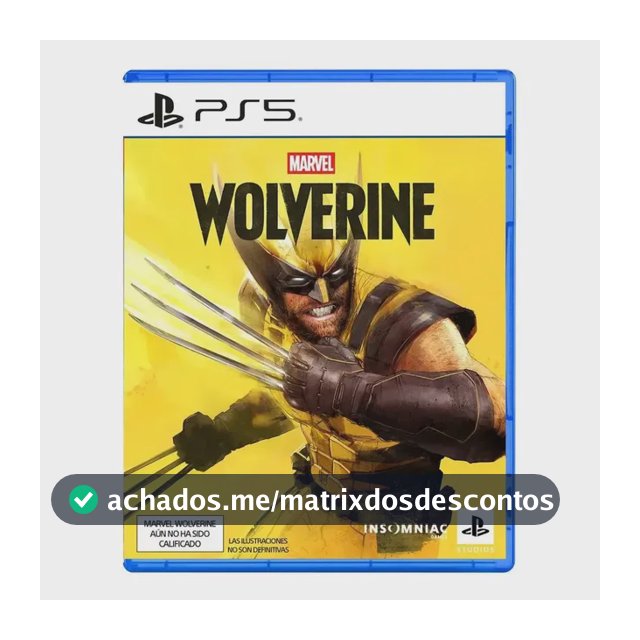 Wolverine Playstation 5 Mídia Física