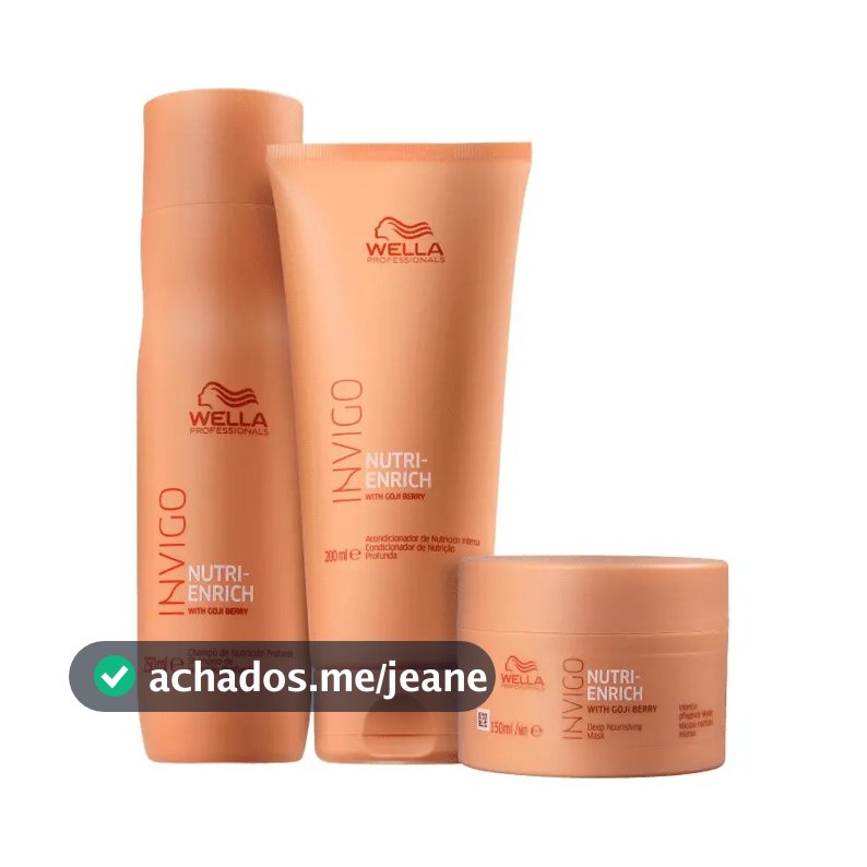 Kit Wella Professionals Invigo Nutri-enrich Trio Pequeno