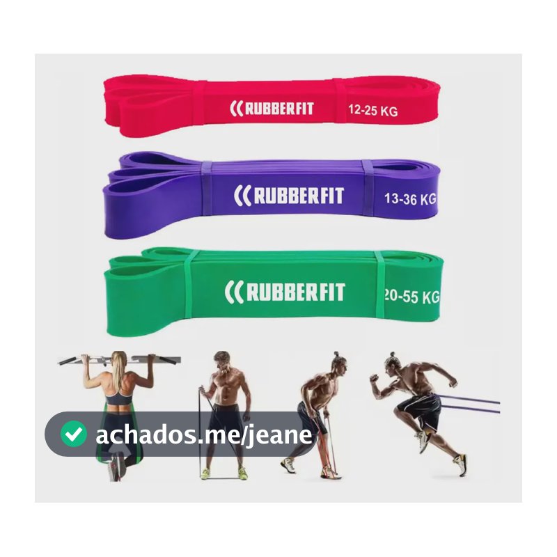 Kit Super Band Elástico Para Exercício Malhar Academia Casa