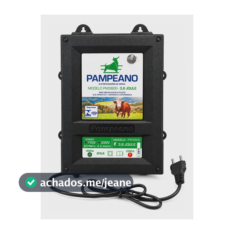 Eletrificador Cerca Elétrica Rural 240km com Trasnformador De Alto Pulso -Seca Capim + potencia real em Joule Liberado que seus concorrentes Pampeano