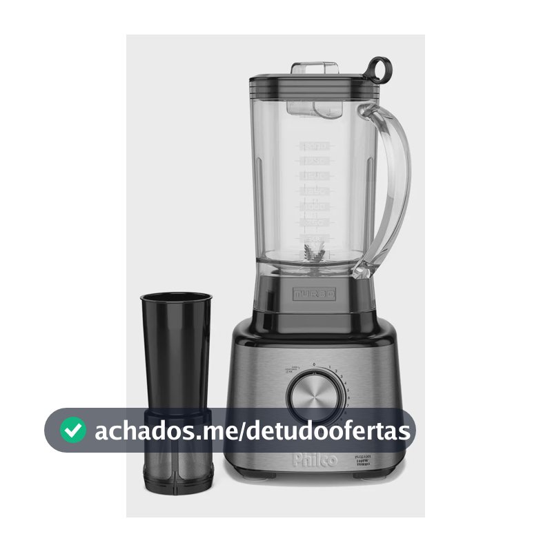 Liquidificador Plq2100pi 12 Turbo 3 Litros Philco Prateado