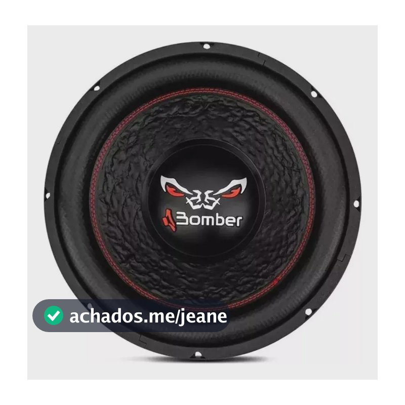Alto Falante 12 Pol Bomber Bicho Papão 600w Rms 4+4 Ohms Preto