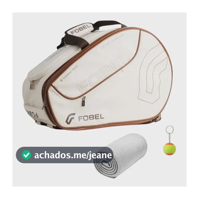 Raqueteira Beach Tennis Fobel Thermo Tech 3 Compartimentos Snow