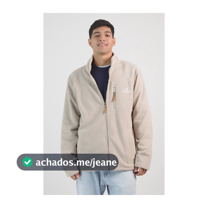 Jaqueta Fleece Soft Grosso - Santa Barbara Original Bege Xxl