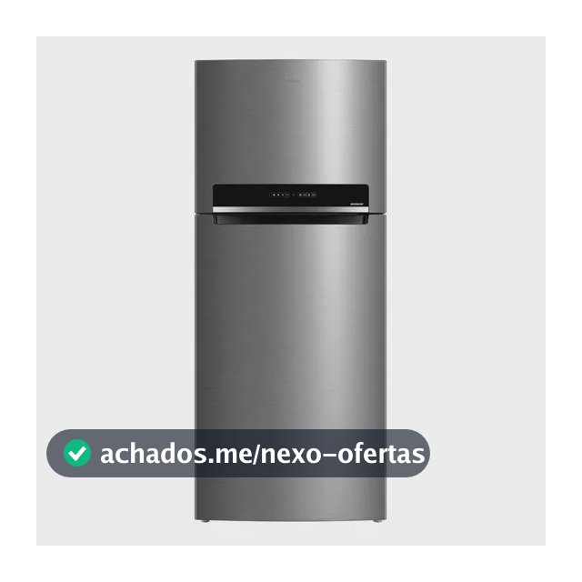 Geladeira Frost Free Duplex 473l Inverter Cor Inox Midea