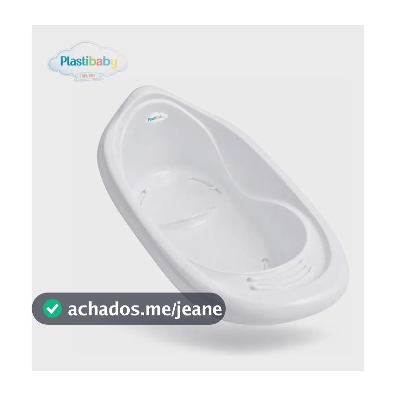 Banheira De Bebê Branca | Plastibaby | 22 Litros | Leve