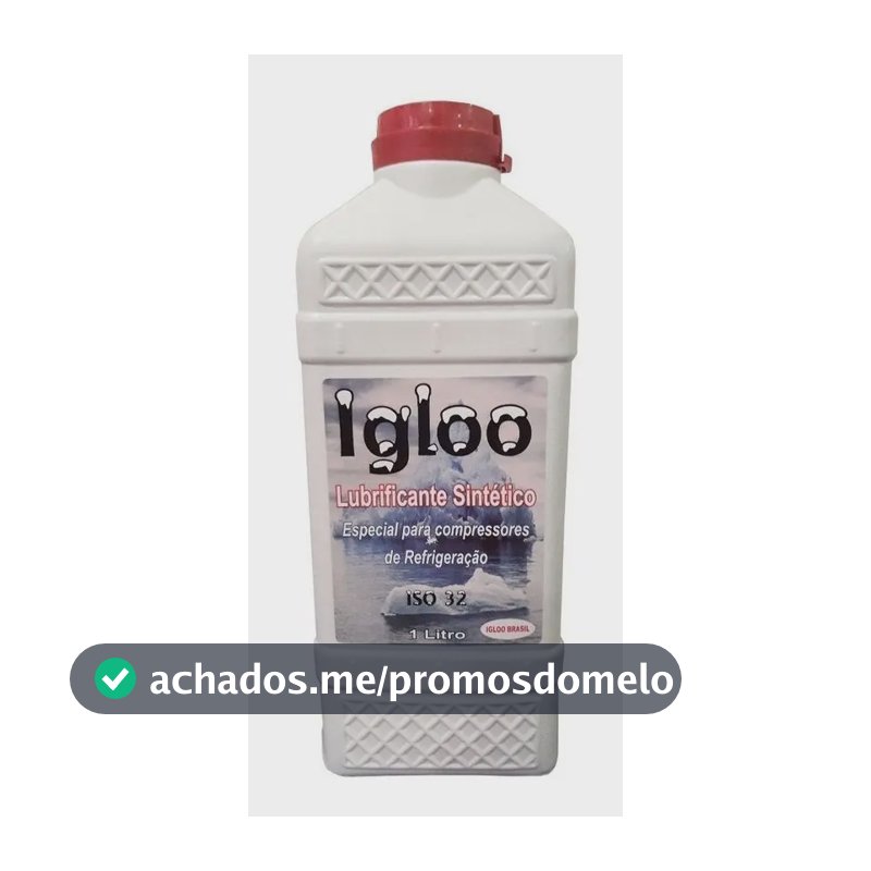 Óleo Compressor Refrigeração Geladeira R134a Igloo Isq32 1l
