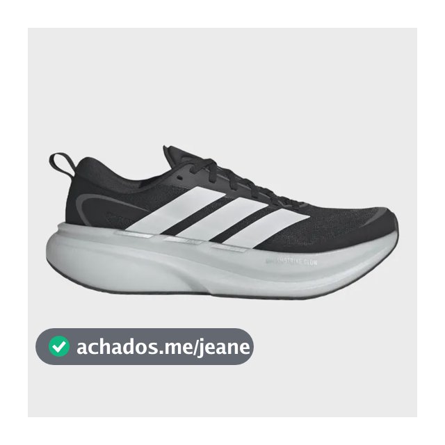 Tênis Masculino Supernova Glide adidas Preto Liso 40 Br