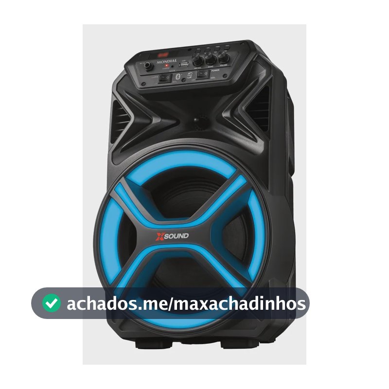 Caixa Amplificada Cm-400-l 400w Rms Preta Mondial Bivolt Preto