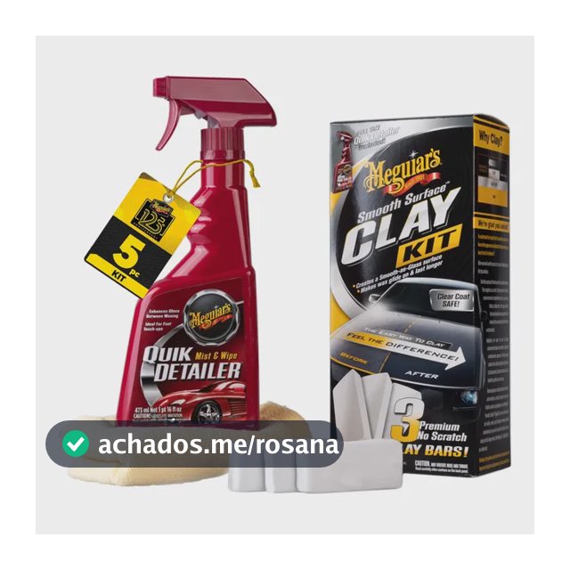 Superfície Lisa G191700 Do Clay Kit Meguiar Para Carro