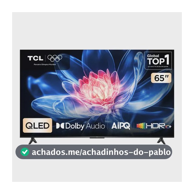Smart Tv Tcl 65 Polegadas Qled 4k T6c Wifi Bluetooth Google Tv Tela Hva E Hdr10+ 65t6c