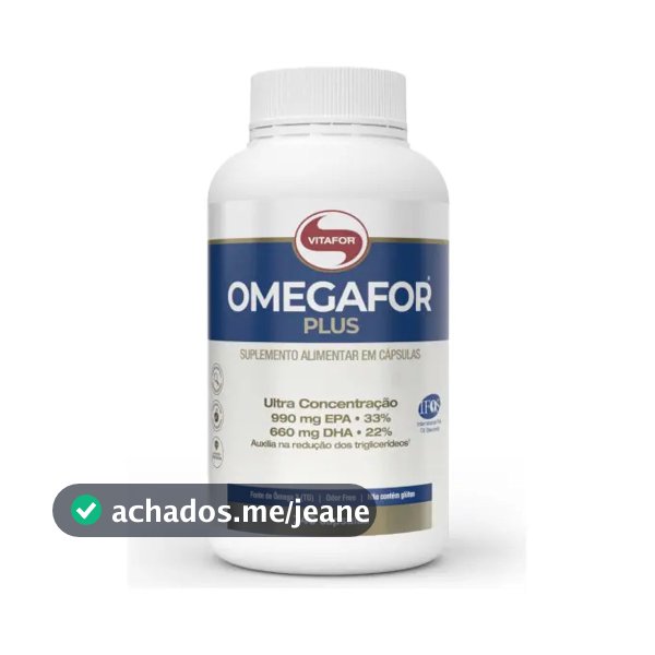 Ômega 3 Vitafor Omegafor Plus em cápsula Sem sabor x 240g de 240 un