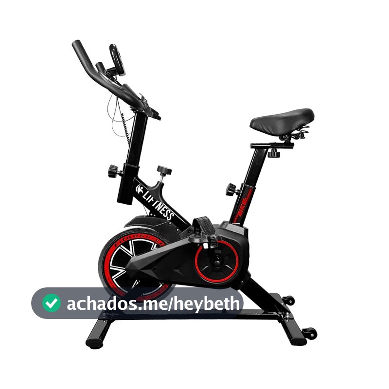 Bicicleta Ergométrica Profissional Spinning X11 Em Aço Carbono Suporta Até 120kg - Liftness Preto