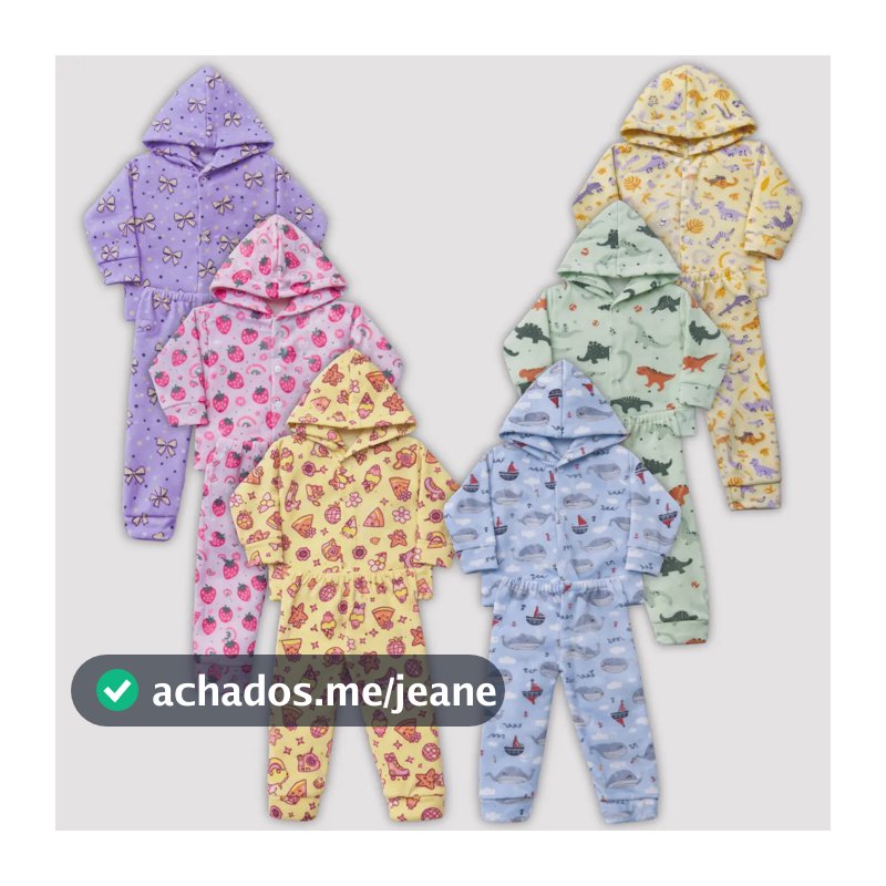 Kit 3 Conjuntos Inverno Soft Infantil Roupa Bebê Frio Menino Masculino 3