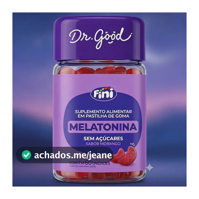 Melatonina Dr Good Fini Gomas Do Sono Morango 60 Gomas Morango