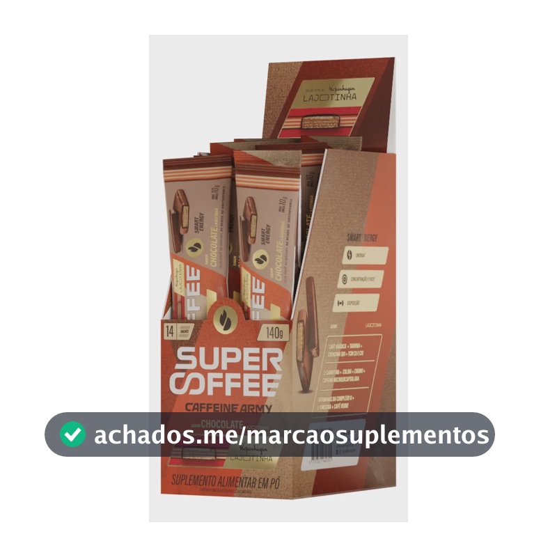 Supercoffee Lajotinha - Display To Go (140g) - Caffeine Army Chocolate Lajotinha