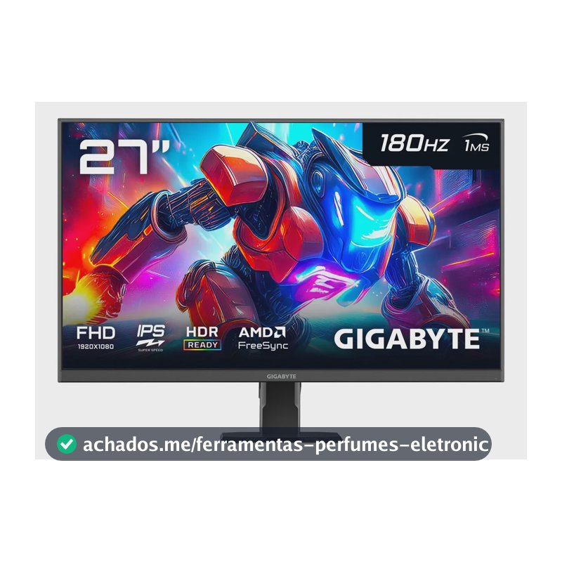 Gigabyte GS27FA Monitor Gaming 27cFHD 180Hz IPS de Super Velocidade