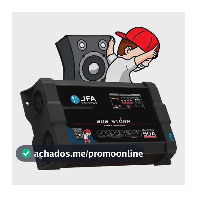 Fonte Carregador Jfa Bob Storm 90a Bivolt Automático Preto