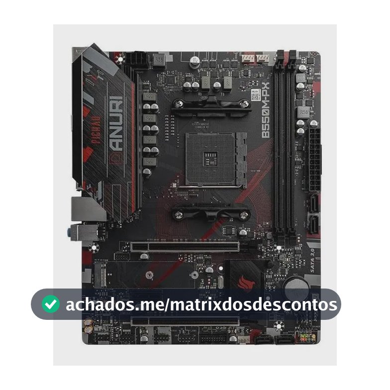 Placa Mae Pichau Danuri B550m-px, Ddr4, Socket Am4, M-atx Cor Preto