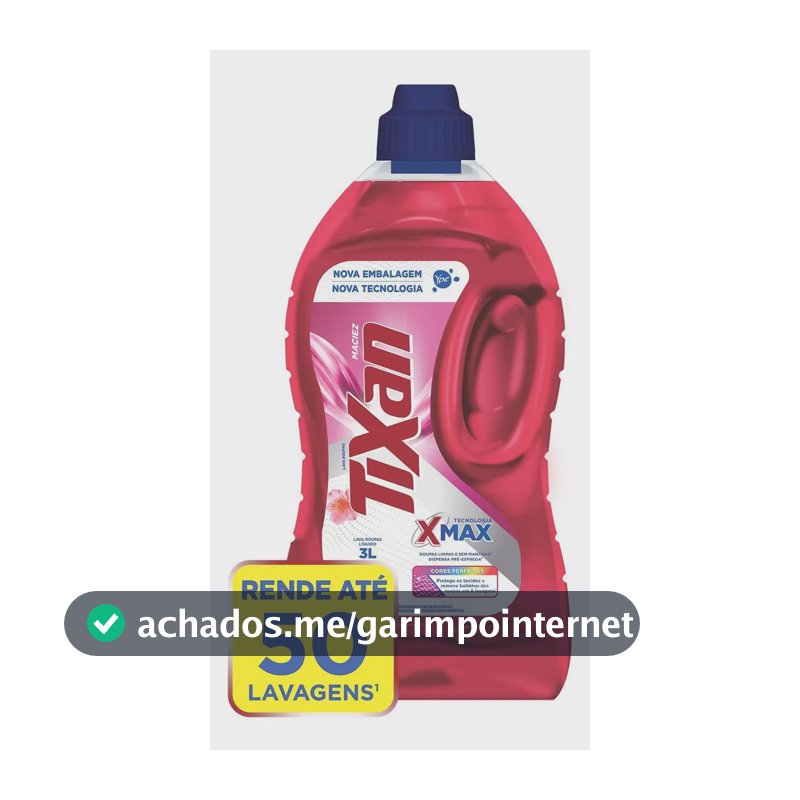 Lava Roupa Líquido Maciez Tixan Ypê 3 Litros