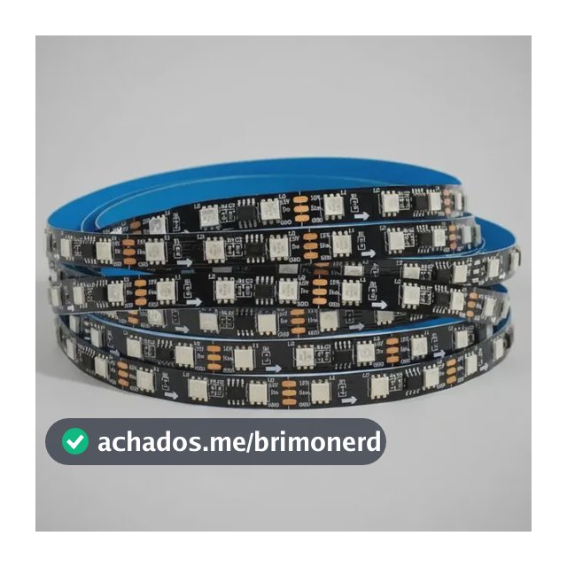 Fita De Led Ws2811 Rgb Digital 5 Metros Ip20 Com 60 Leds/m Rgb 12v