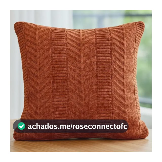 Capa De Almofada Decorativa Tricô 45x45 Boho Luxo Sofá Cama