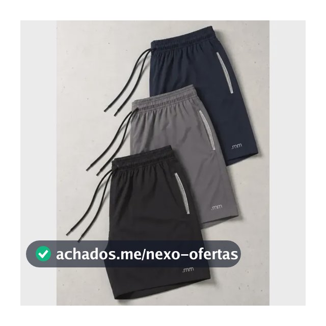 Kit 3 Bermuda Masculina Tactel Com Elastano Academia Treino Preto-marinho-cinza M