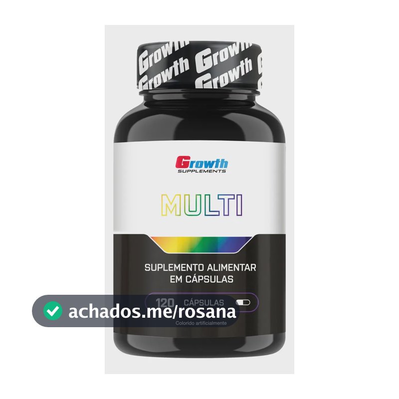 Multivitamínico Growth Supplements em cápsula Sem sabor x 100g de 120 un
