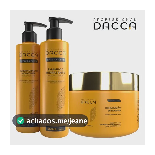 Kit Shampoo Condicionador Máscara De Hidratação Profissional