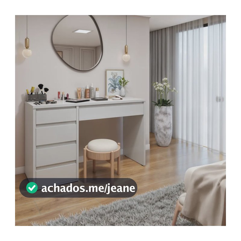 Penteadeira 5 Gavetas Giulia Yescasa Off White