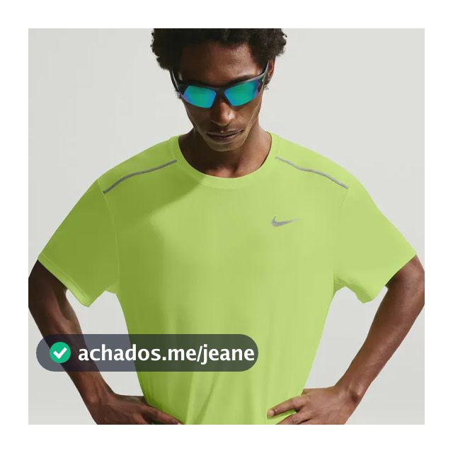 Camiseta Dri-fit Nike Uv Miler Masculina Verde/cinza Gg